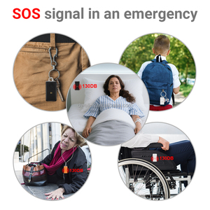 جهاز إنذار أمان شخصي قابل لإعادة الشحن بصوت عالٍ 130 ديسيبل للطوارئ، صفارة إنذار للحماية الذاتية - Product Image 5