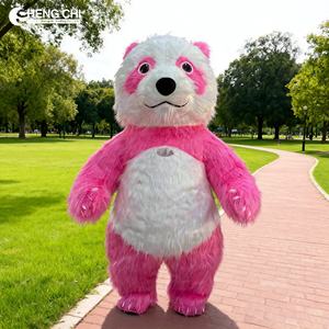 Shengchi MOQ1 Pc 2メートルカスタムパンダプレイコスチュームコスプレパンダぬいぐるみ大人用ファースーツステージパフォーマンススーツ - Product Image 4