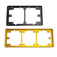 Interrupteur intelligent WiFi pour maison/hôtel, standard AU/US 220V, en alliage d'aluminium, avec panneau tactile LCD en verre, 1/2/3/4 prises, cadre inclus