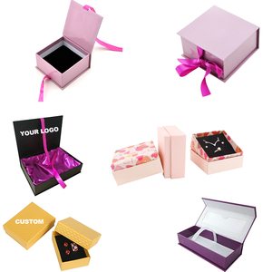 Custom <b>Book</b> Shape Folding Flip Top Magnetic Buckle Gift <b>Box</b> Necklace Jewelry <b>Box</b> With Magnetic Jewelry Packaging - Product Image 2