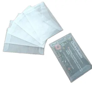 사용자 정의 작은 흰색 선물 종이 투명 동전 봉투 미니 유리 종이 봉투 껍질과 인감