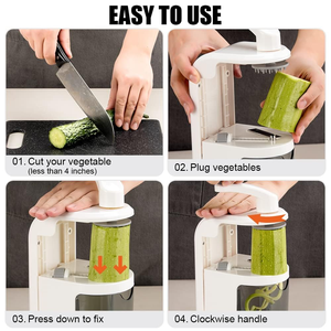 Utensilios de Cocina, Cortador Manual Multifuncional, Rebanador de Pepinillos, Picador de Verduras, Patatas, Zanahorias y Cebollas - Product Image 6