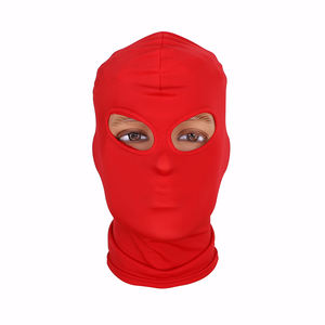 <span class=keywords><strong>BDSM</strong></span> Giocattoli Testa del Fronte Pieno Bondage Copricapo Nero 3 fori per le Coppie Restrizioni - Product Image 4