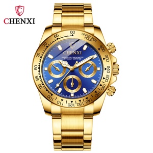 Reloj de Pulsera CHENXI Dorado Casual de Cuarzo, Acero Inoxidable, Resistente al Agua, Lujoso, para Negocios - Product Image 1