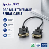 Cable Serial DB9 de 9 Pines Macho a Hembra Personalizado, RS232 RS485, Cable de Extensión de Sincronización de Datos Blindado para Sistema de Control PLC Industrial