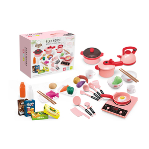 Jouets de <span class=keywords><strong>cuisine</strong></span> familiaux de taille moyenne de 36 pièces <span class=keywords><strong>avec</strong></span> effets sonores Ustensiles de <span class=keywords><strong>cuisine</strong></span> et aliments simulés Jouets de <span class=keywords><strong>cuisine</strong></span> éducatifs pour enfants - Product Image 1
