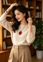 Ensemble de bijoux vintage chrétien en acier inoxydable 316L de qualité supérieure avec bois naturel, collier, boucles d'oreilles et bague personnalisés OEM ODM, cadeau