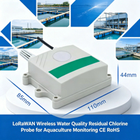 Capteur de chlore libre LoRaWAN avec cellule de débit et compensation automatique de température à trois électrodes pour la surveillance en ligne de la qualité de l'eau