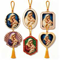 Sculpture de la Vierge Marie et de l'Enfant Jésus en résine gaufrée, décoration murale pour la maison, impression UV, cadeau religieux catholique promotionnel