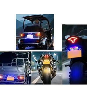 Luz LED para Matrícula de Motocicleta - Luz Trasera Estroboscópica, Lámpara Decorativa para Guardabarros Trasero para Modificación de Motocicletas Eléctricas - Product Image 5