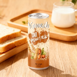 低脂肪植物プロテインドリンク310mlマルチフレーバーカスタマイズミルク飲料オートミールピーナッツミルクOEM ODM缶 - Product Image 1