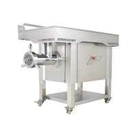 Hachoir à viande électrique commercial en acier inoxydable, capacité 500 kg/h, pour usage industriel (sortie d'usine)