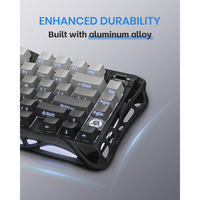 Articles en vrac Usine Original GravaStar Mercury K1 75% Clavier de jeu mécanique sans fil Conception d'exosquelette en alliage d'aluminium