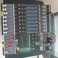 Console de mixage audio professionnelle YV-8 à 8 canaux avec effets DSP intégrés 48V pour DJ, scène, studio d'enregistrement et diffusion en direct sur PC