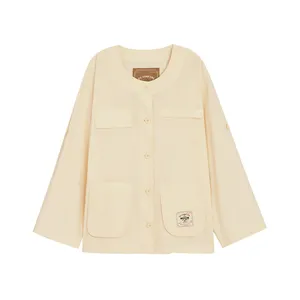 Short coat women's new multi-pocket design rabbit pattern casual fashion blouse