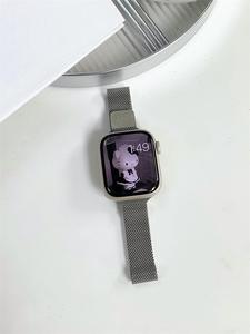 <span class=keywords><strong>Bracelet</strong></span> magnétique en maille métallique fine en acier inoxydable, style Milanese Loop, prix usine, pour <span class=keywords><strong>Apple</strong></span> <span class=keywords><strong>Watch</strong></span> Series 10 9 8 46mm <span class=keywords><strong>45mm</strong></span> - Product Image 6