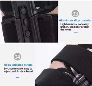 Genouillère orthopédique <span class=keywords><strong>articulée</strong></span> respirante Maxbrace, réglable pour adultes et enfants, soutien de réadaptation, protection professionnelle - Product Image 6
