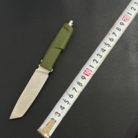 Couteau de survie et de défense E-X M390 à lame fixe avec manche en fibres de polyamide, outil de camping et de chasse, excellent cadeau pour homme