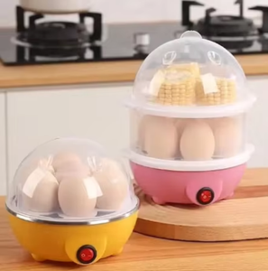 Hot Selling Automatic Electric <b>Egg</b> Boiler Mini Double Layer <b>Egg</b> Cooker 1-12 <b>Eggs</b> Capacity Food Vegetable Steamer - Product Image 4