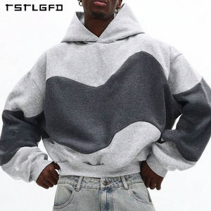 Sudadera con Capucha Corta y Holgada Unisex para Hombre, de Algodón Orgánico 100% Ecológico, Tejido French Terry Grueso, Premium, Impermeable, para Invierno - Product Image 3