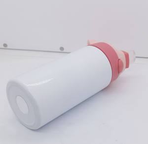 Vaso Recto de 12oz (350ml) para Sublimación con Tapa Abatible para Niños Taza Escolar Botella de Agua de Acero Inoxidable para Personalizar DIY - Product Image 4
