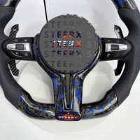 Pour BMW F10 F11 F15 F18 F20 F23 F25 F30 F32 F35 F40 F80 E84 E87 E90 E92 E93 Volant en fibre de carbone forgé Accessoires de voiture