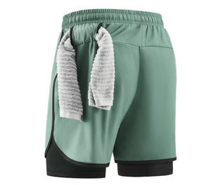 Short à séchage rapide pour <span class=keywords><strong>homme</strong></span>, short ample à haute élasticité pour la course à pied - Product Image 4