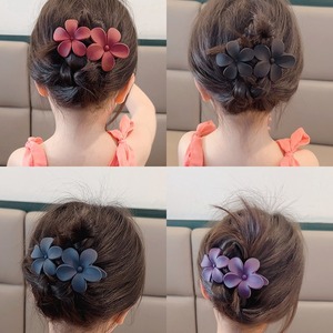 Nuevas Pinzas de Pelo Dobles con Forma de Flor y Pinzas de Pico de Pato para Niñas, Lindas Horquillas para Peinados de Moño, Accesorios para el Cabello - Product Image 4