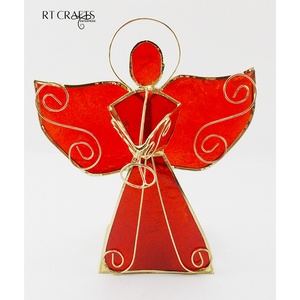 Ornement de noël À La Main Bougeoir Bougie Bâton Détenteurs Artisanat Ange Bougeoir Pour la Décoration De Noël - Product Image 6