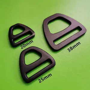 Aluminum triangle ring metal d ring for dog collar hardware 20mm 25mm 32mm 38mm 45mm