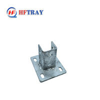 Connecteur de canal de base Unistrut standard industriel, raccord de pliage pour profilé en C, plaque de base 145x145mm, électrogalvanisé