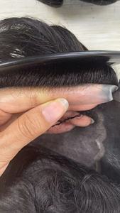 Pelucas de tupé de cabello humano de PU Mono para hombre - Product Image 4