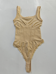Moldeadores de fábrica con mono de encaje Tanga espalda Correa ancha Control forma de cuerpo de barriga para mujer - Product Image 6