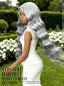 Peluca de Cabello Virgen Brasileño con Frente de Encaje HD 13x6 sin Pegamento, Color Rojizo, 200% de Densidad, Cabello Corto para Mujer, Venta al Por Mayor - Product Image 3