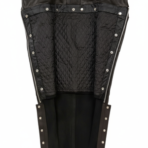 ชุดขี่มอเตอร์ไซค์หนังแท้สีดำพรีเมียมสำหรับผู้ชาย รุ่น ML1191 ปี 2025 พร้อมซับในกันความร้อนแบบถอดได้ เหมาะสำหรับการแข่งรถ - Product Image 1