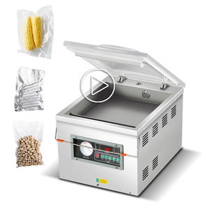 DZ-300/F Electric Automatic <b>Vacuum</b> Sealing Machine Bearing Glass for Food Meat Fruits Vegetables Textiles Foil Film Bags - Product Image 1