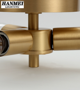 Plafonnier LED en laiton et marbre de style minimaliste, design moderne haut de gamme, AC pour chambres à coucher, vente en gros HM-YL-X1011-40 Plafonnier LED moderne - Product Image 6