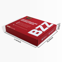 Boîte d'expédition plate en carton ondulé personnalisée rouge et blanc avec impression couleur pour la maison
