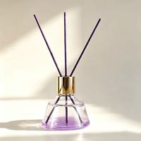 Diffuseur d'arômes sans flamme unique pour chambre et salon, parfum d'huiles essentielles, flacons en verre coniques
