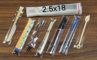 Bleistift-Kugelschreiber-Tasche OPP Transparente Plastiktüte Schreibwaren-Lesezeichen Selbstklebende Tüte mit Selbstklebeverschluss