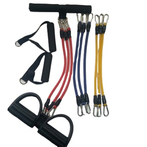 拉力机肚子修剪器锻炼脚踏板瑜伽4管弹性拉力器拉力 - Product Image 5