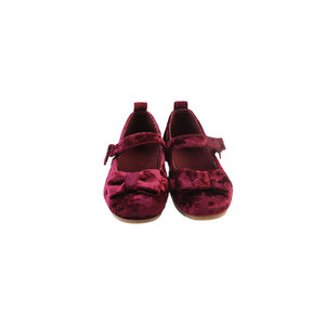 Chaussures en velours pour enfants en gros Chaussures plates en caoutchouc antidérapantes pour petite fille Chaussures faites à la main - Product Image 1