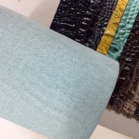 Tissu en cuir de crocodile vert, tissus en cuir de marque de créateur de luxe au mètre