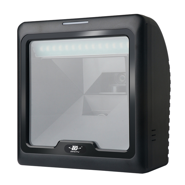DYSCAN Popular Desktop USB Omni-Directional Scanner 1D 2D Bar QR Code & Supermarket Document Reader COM Interface Stock