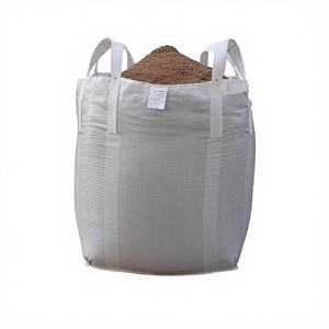FIBC Bulk Bags Ton Bag PP Material Capacity White Pack of 10 Heavy Duty Builder UV Protection <b>Open</b> Top Flat Bottom - Product Image 1