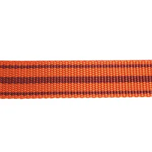 Dark Colour Orange Anti Slip Checked Striped Binding Strap Pp 1 Inch Polypropylene Webbing PP Tape