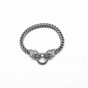 Yunnique สร้อยข้อมือเหล็กไทเทเนียมหัวมังกรผู้ชายรถจักรยานยนต์สไตล์สัตว์ออกแบบของขวัญกว่างโจวทำ gzyb 0504 - Product Image 5