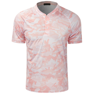 Logo personnalisé tricoté performance athlétique respirant luxe camouflage imprimé lame col polo de golf polos pour hommes - Product Image 5