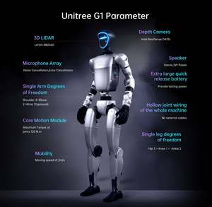 Robot Humanoide de Fábrica HUMANOID AGENT |   Robot Educativo 5G con Aplicación para Desarrollo Secundario, Robot Unitree EDU - Product Image 5