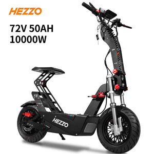 Scooter Eléctrico HEZZO Super 95 Km/h de Alta Velocidad, Diseño Plegable, Baterí<span class=keywords><strong>a</strong></span> de Litio 50Ah, Motor de 10000W, Asiento de Aluminio, Largo Alcance, 200kg, 150kg <span class=keywords><strong>S</strong></span> - Product Image 6